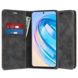 Husa piele Honor X8a Techsuit Confy Cover, negru