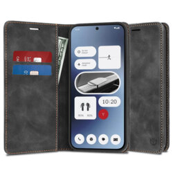 Husa piele Nothing Phone (2a) Techsuit Confy Cover, negru