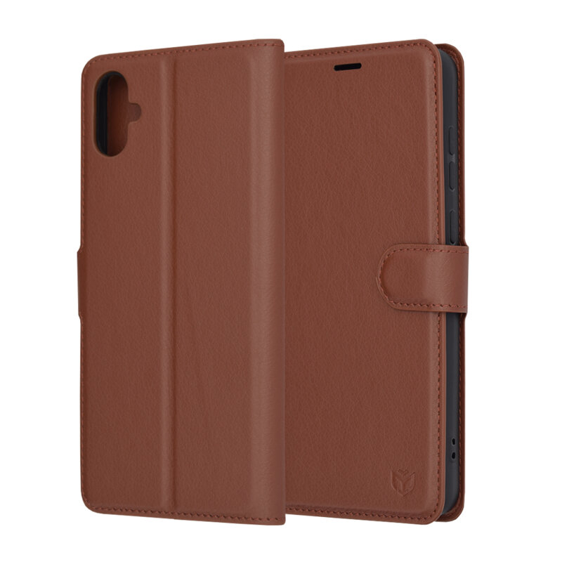 Husa Samsung Galaxy A05 Techsuit Leather Folio, maro