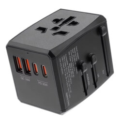 Adaptor priza EU la US, UK, AUS, PD20W, Techsuit, HHT904