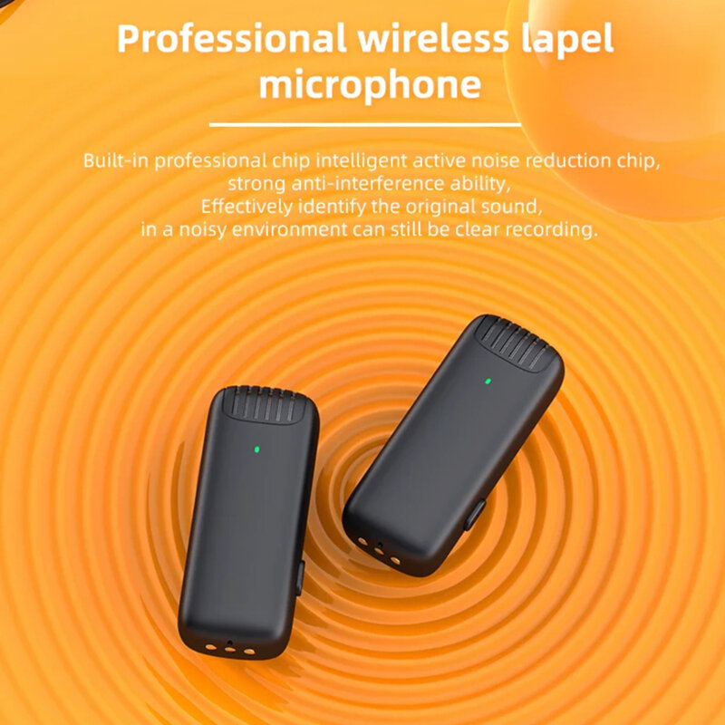 [Pachet 2x] Lavaliera wireless Type-C Techsuit LW4, negru