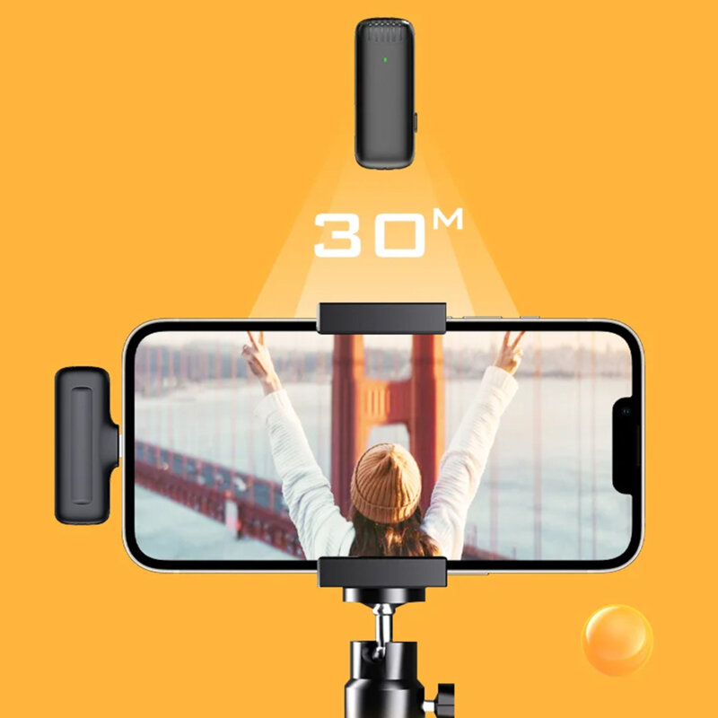 [Pachet 2x] Lavaliera wireless Type-C Techsuit LW4, negru