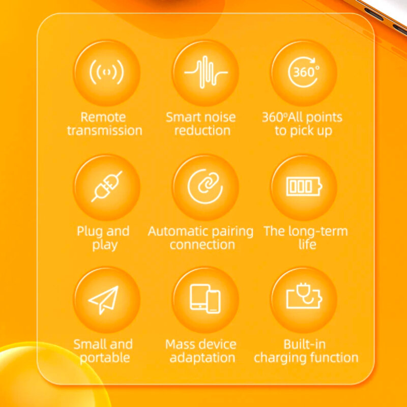 [Pachet 2x] Lavaliera wireless Lightning Techsuit LW4, negru