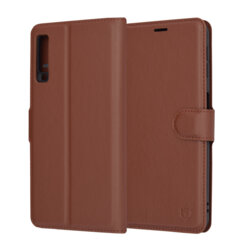 Husa Samsung Galaxy A7 2018 Techsuit Leather Folio, maro