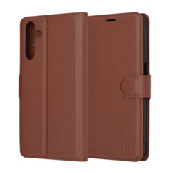 Husa Samsung Galaxy A15 4G Techsuit Leather Folio, maro