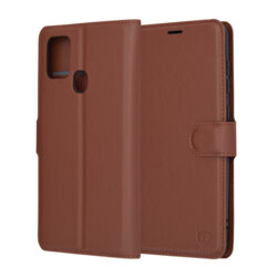 Husa Samsung Galaxy A21s Techsuit Leather Folio, maro