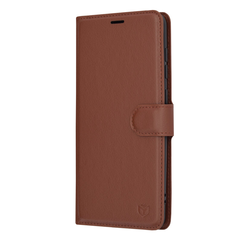 Husa Samsung Galaxy A21s Techsuit Leather Folio, maro