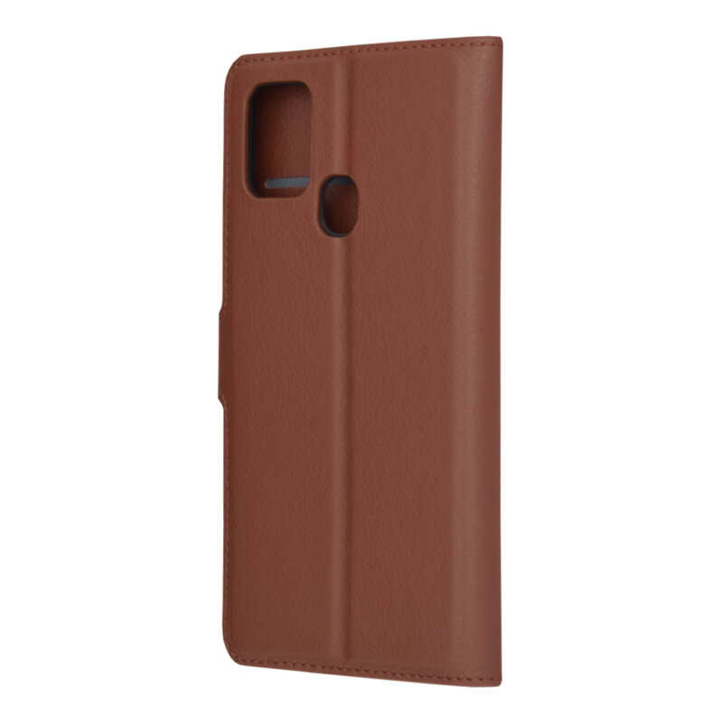 Husa Samsung Galaxy A21s Techsuit Leather Folio, maro
