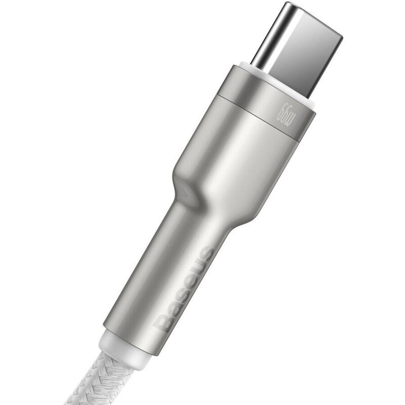 Cablu date Fast Charging Type-C Baseus, 2m, alb, CAKF000202