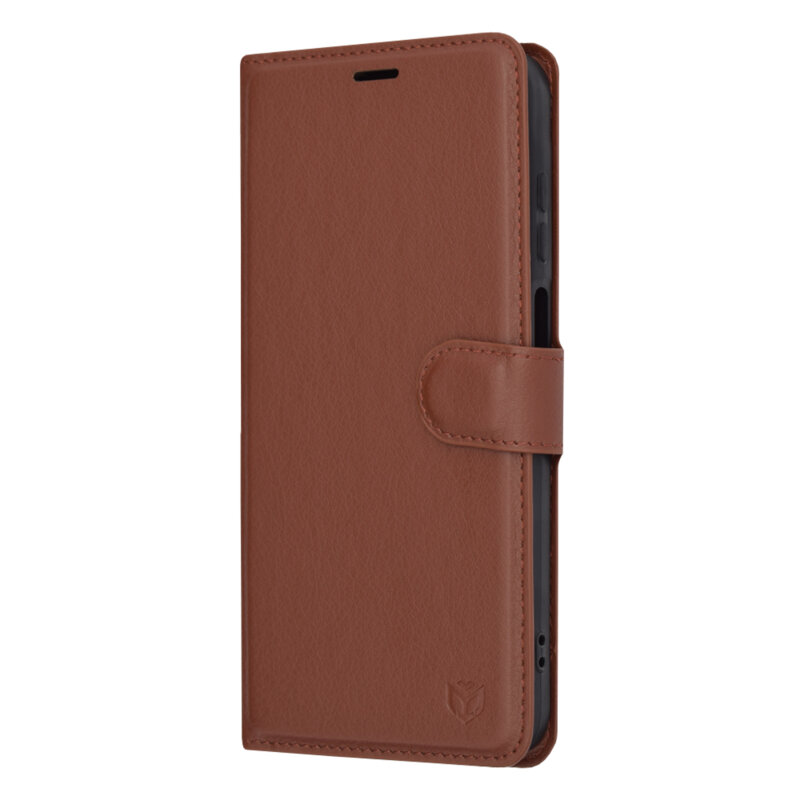 Husa Samsung Galaxy A25 5G Techsuit Leather Folio, maro