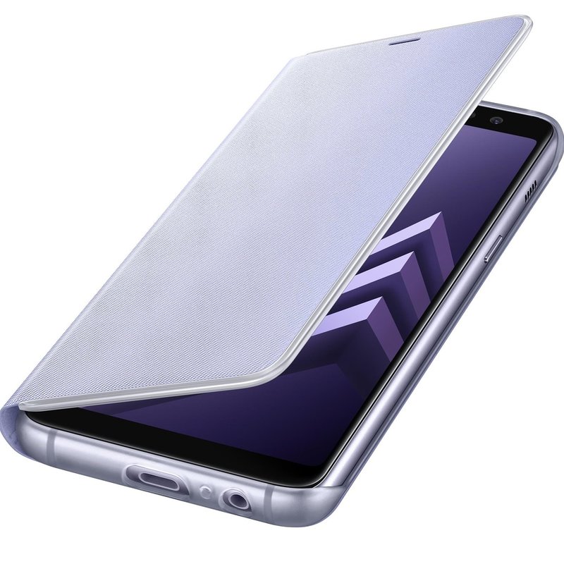 Husa Originala Samsung Galaxy A8 2018 A530 Neon Flip Cover Violet