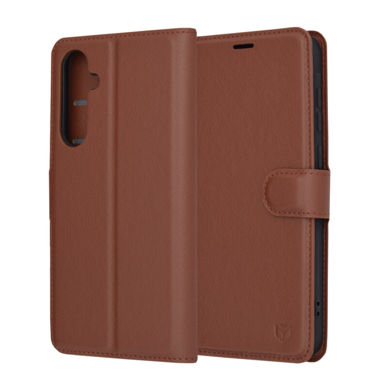 Husa Samsung Galaxy A35 5G Techsuit Leather Folio, maro