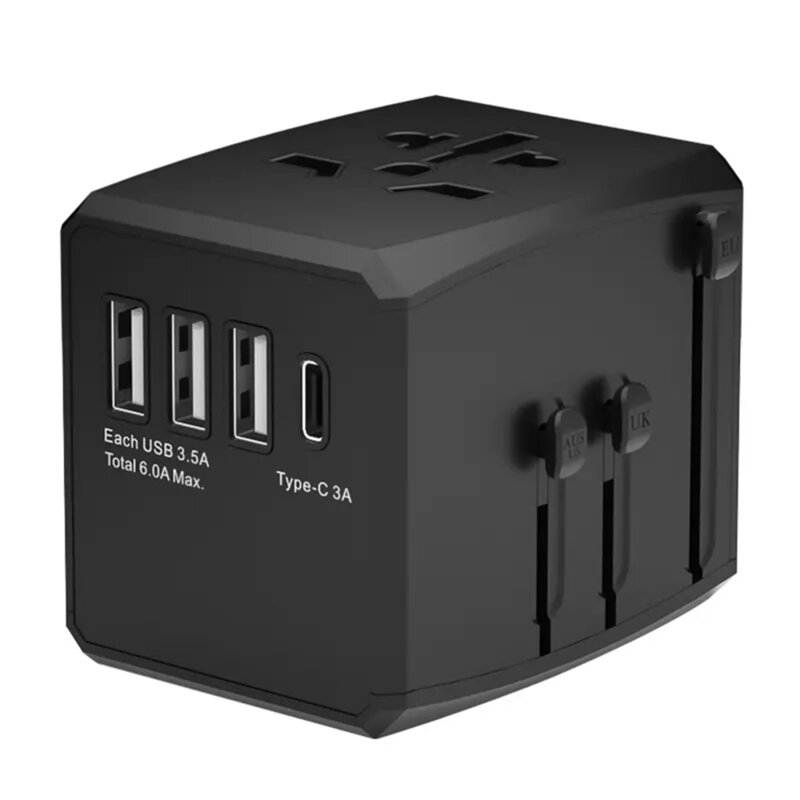 Adaptor priza EU la US, UK, AUS, PD30W, Techsuit, HHT904