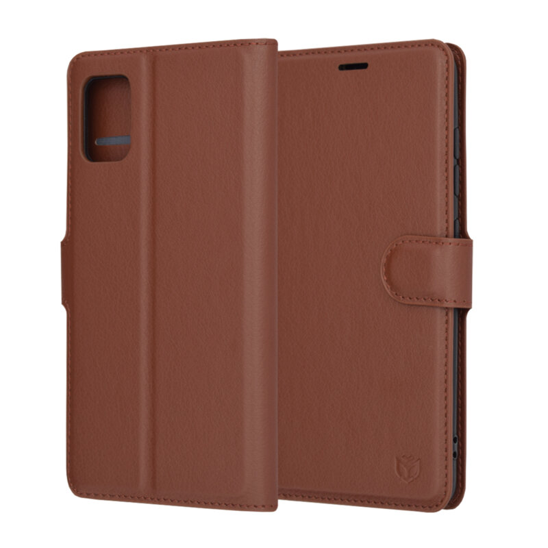 Husa Samsung Galaxy A51 4G Techsuit Leather Folio, maro