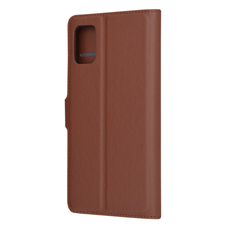Husa Samsung Galaxy A51 4G Techsuit Leather Folio, maro