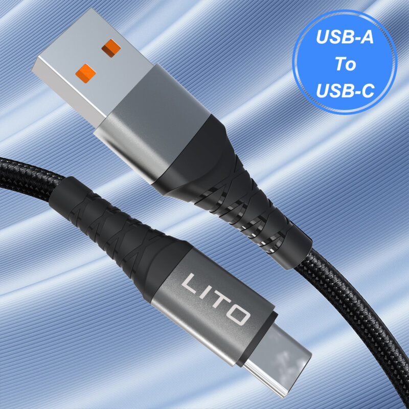 Cablu date USB la Type-C Fast Charge, 2.4A, 1m Lito LD08T