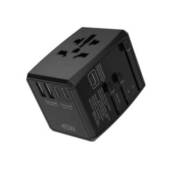 Adaptor priza universal PD45W, 2xUSB, 3xType-C Techsuit, HHT905