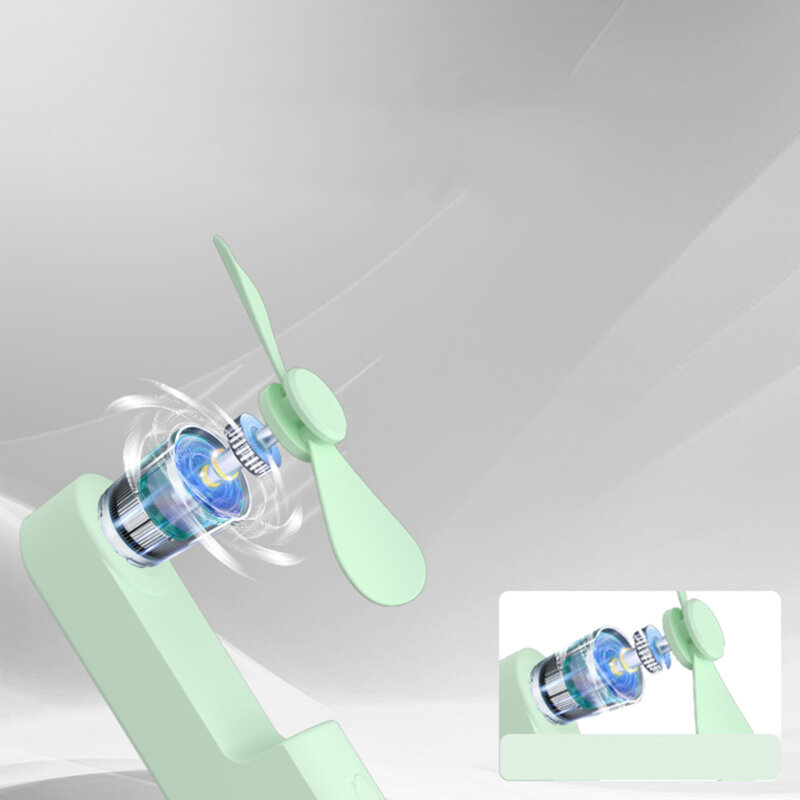 Mini ventilator de mana portabil Techsuit HZ001, roz