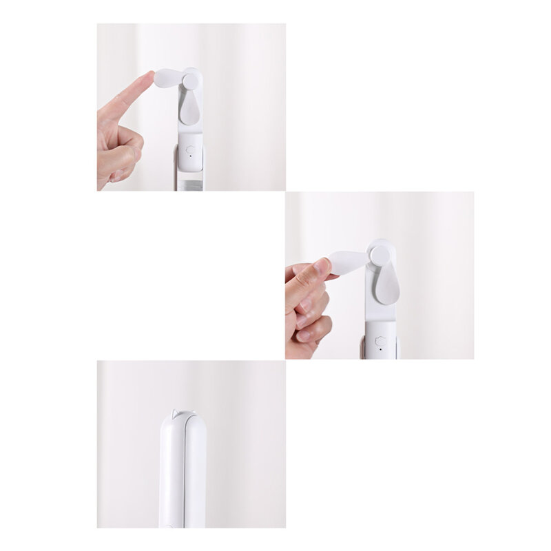 Mini ventilator de mana portabil Techsuit HZ001, verde