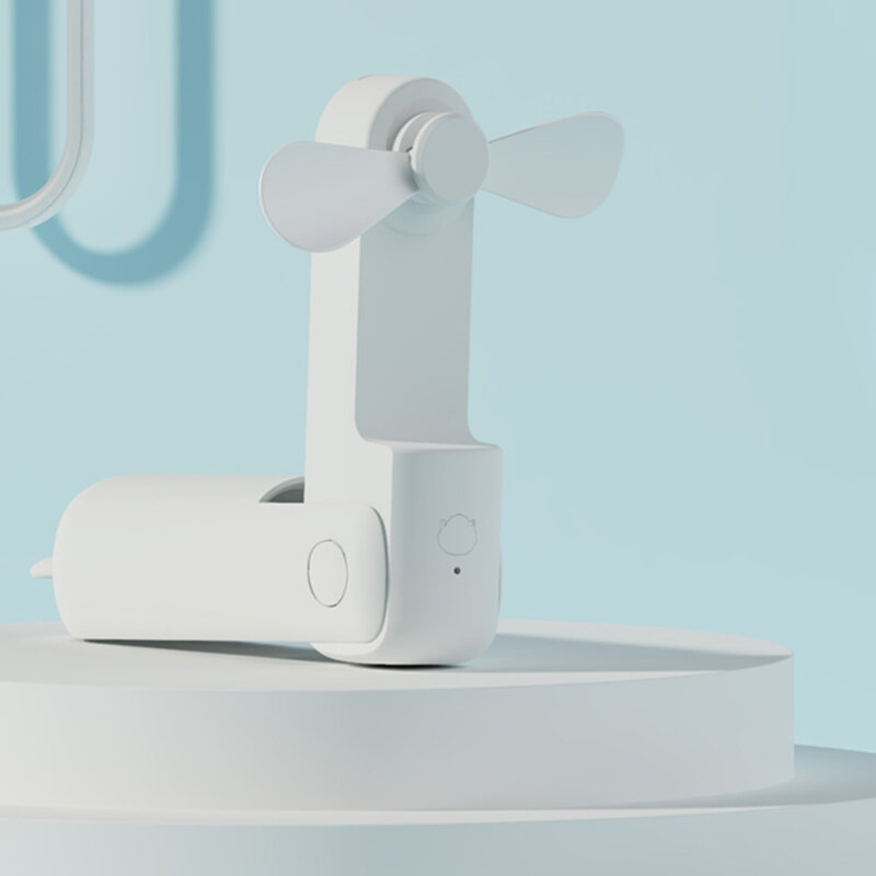 Mini ventilator de mana portabil Techsuit HZ001, negru