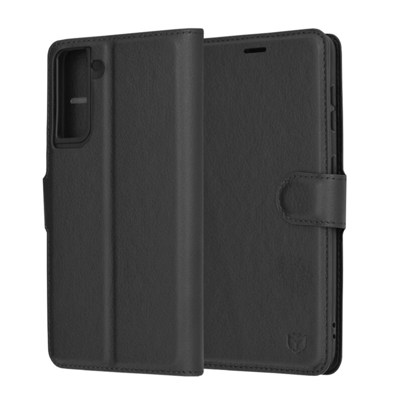 Husa Samsung Galaxy S21 5G Techsuit Leather Folio, negru