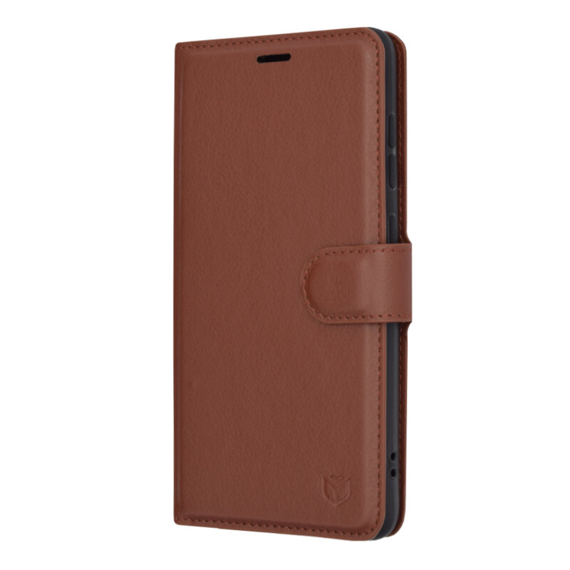 Husa Samsung Galaxy S21 FE 5G Techsuit Leather Folio, maro