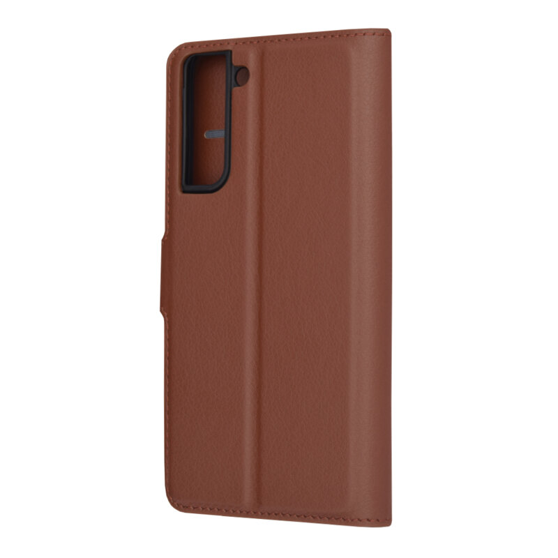 Husa Samsung Galaxy S21 FE 5G Techsuit Leather Folio, maro