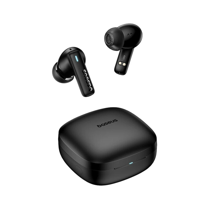 Casti wireless waterproof, TWS, in-ear Baseus Bowie E19, negru