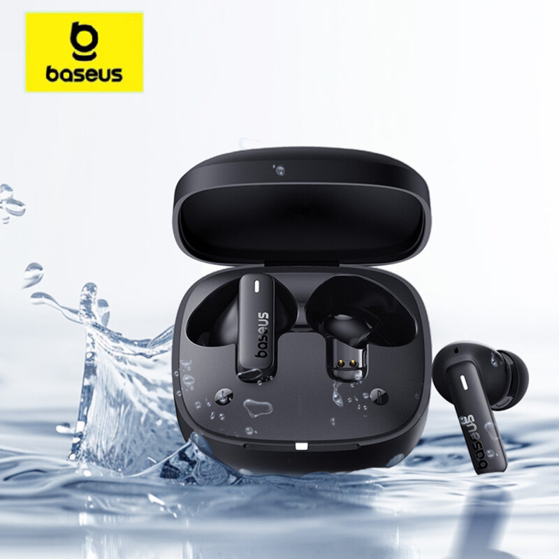 Casti wireless waterproof, TWS, in-ear Baseus Bowie E19, alb