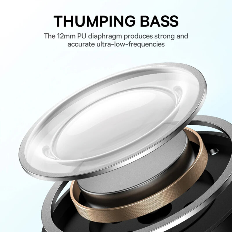 Casti wireless waterproof, TWS, in-ear Baseus Bowie E19, alb