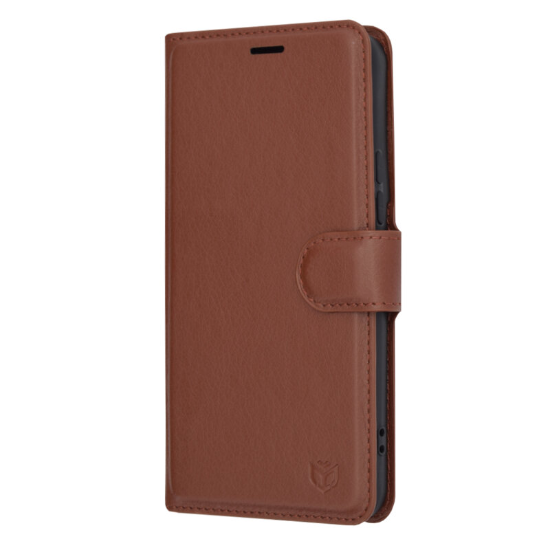 Husa Samsung Galaxy S22 5G Techsuit Leather Folio, maro
