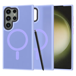 Husa Samsung Galaxy S23 Ultra Techsuit HaloFrost MagSafe Series, mov deschis