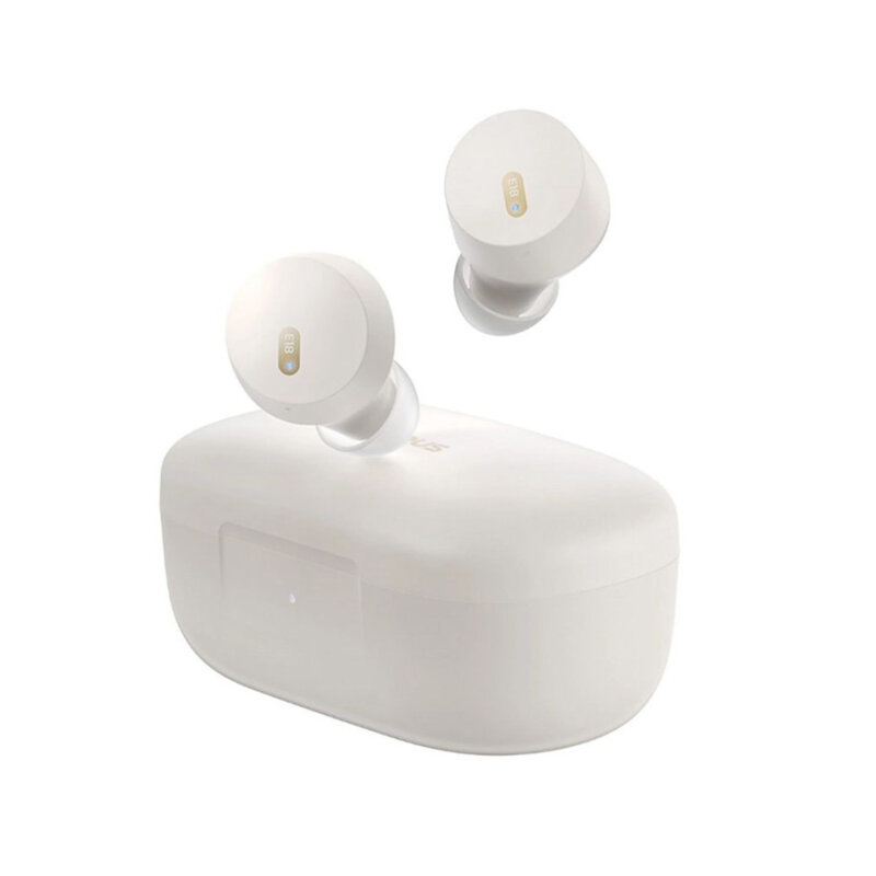 Casti in-ear wireless Bluetooth, ENC Baseus Bowie E18, alb