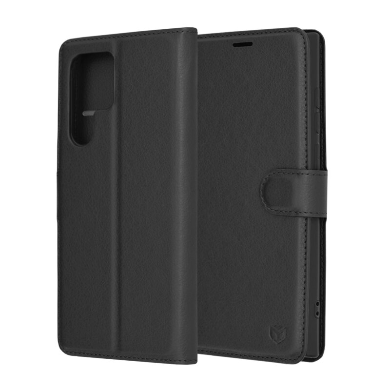Husa Samsung Galaxy S22 Ultra 5G Techsuit Leather Folio, negru