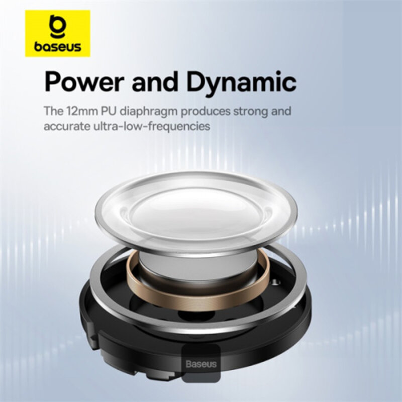 Casti Bluetooth TWS Noise Cancelling Baseus Bowie E20, alb