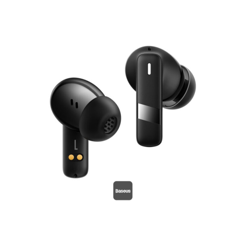 Casti Bluetooth TWS Noise Cancelling Baseus Bowie E20, negru