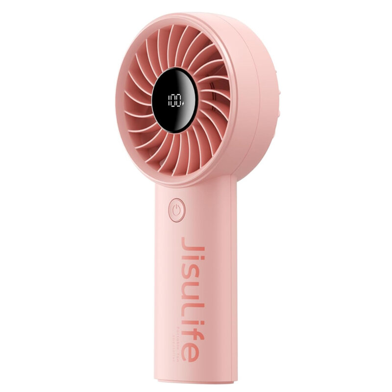 Ventilator mic portabil premium JisuLife 3600mAh, roz, Life4