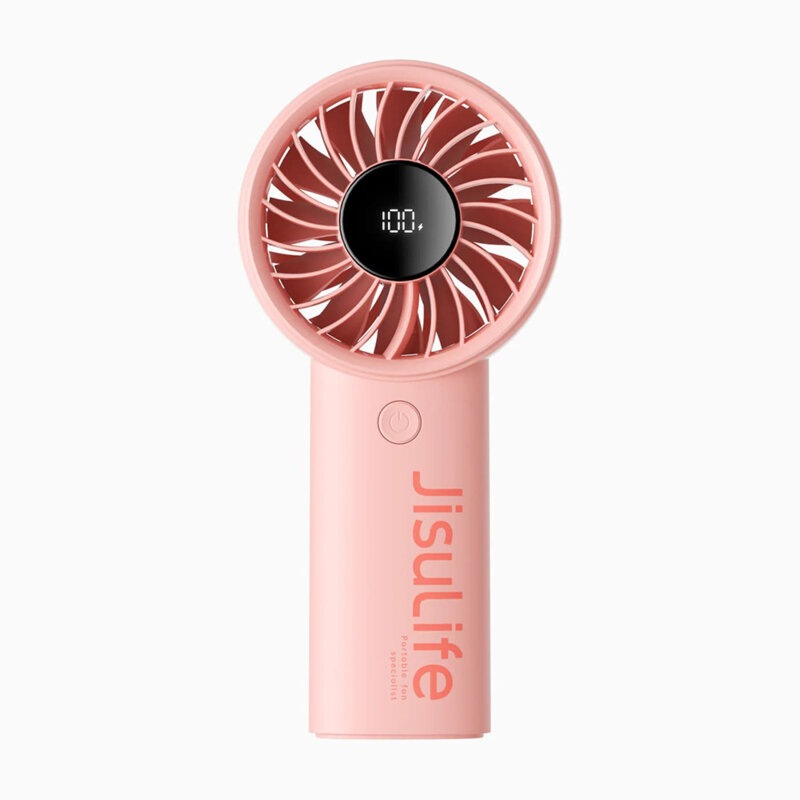 Ventilator mic portabil premium JisuLife 3600mAh, roz, Life4