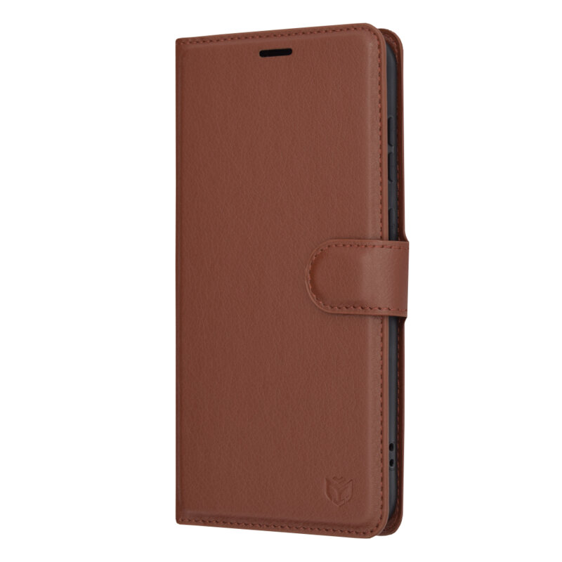 Husa Samsung Galaxy S23 Plus Techsuit Leather Folio, maro
