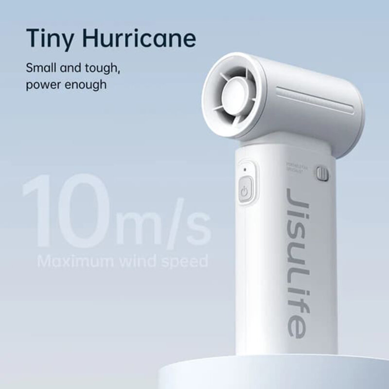 Mini ventilator portabil USB-C premium JisuLife, gri, Life9