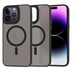 Husa iPhone 14 Pro Max Techsuit HaloFrost MagSafe Series, negru