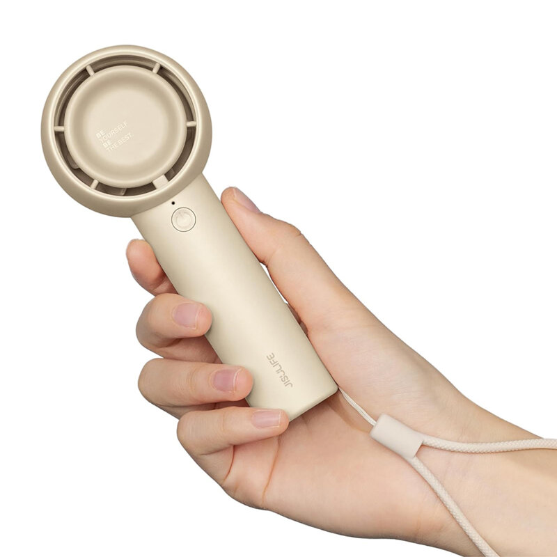 Mini ventilator USB-C premium de birou JisuLife, maro, FA42