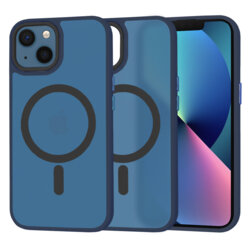 Husa iPhone 13 Techsuit HaloFrost MagSafe Series, bleumarin