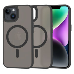 Husa iPhone 14 Techsuit HaloFrost MagSafe Series, negru