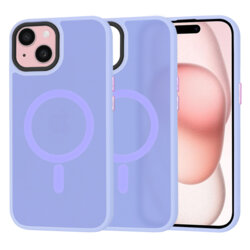 Husa iPhone 15 Techsuit HaloFrost Series, mov deschis