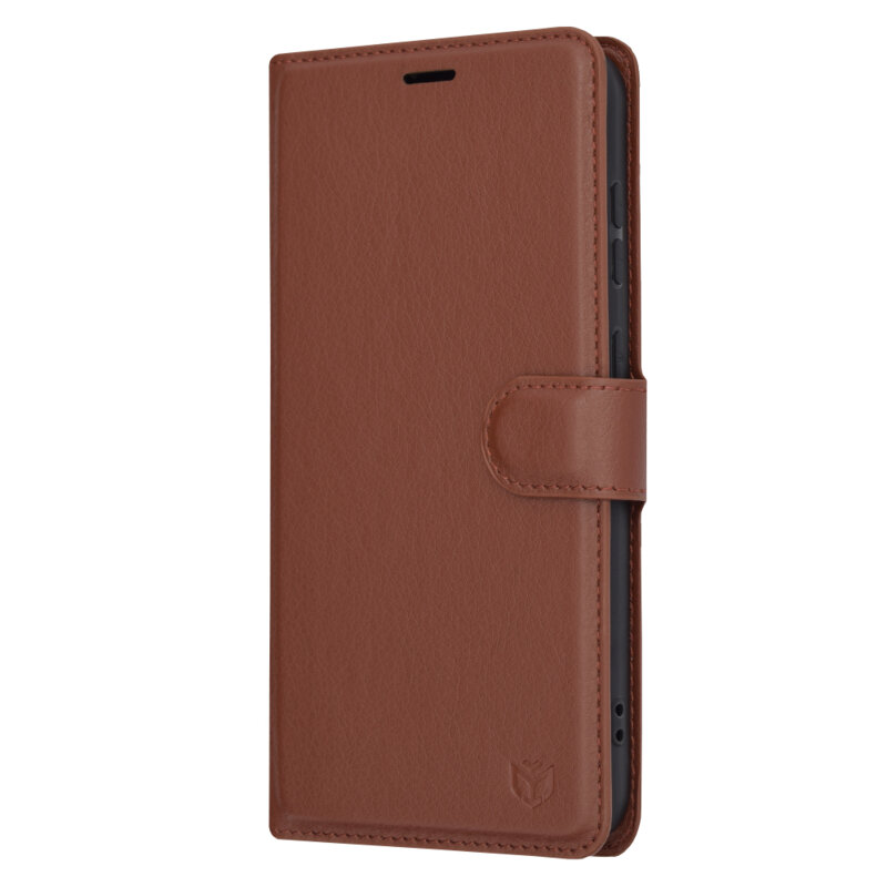 Husa Samsung Galaxy S23 FE Techsuit Leather Folio, maro