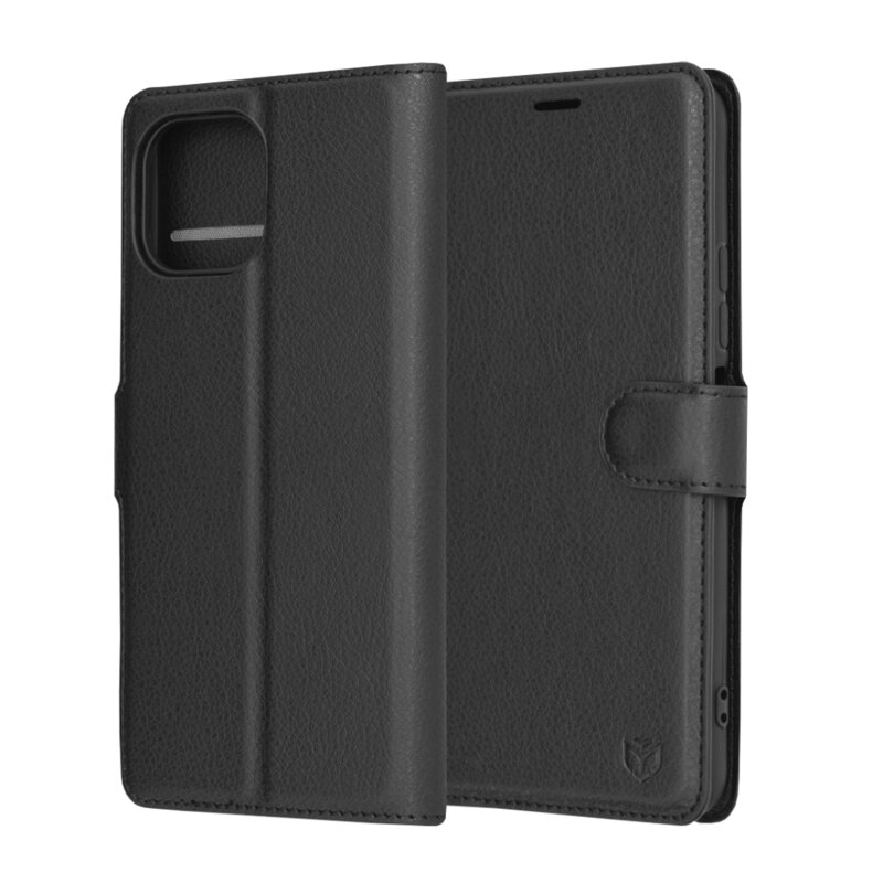Husa Xiaomi 11T Techsuit Leather Folio, negru