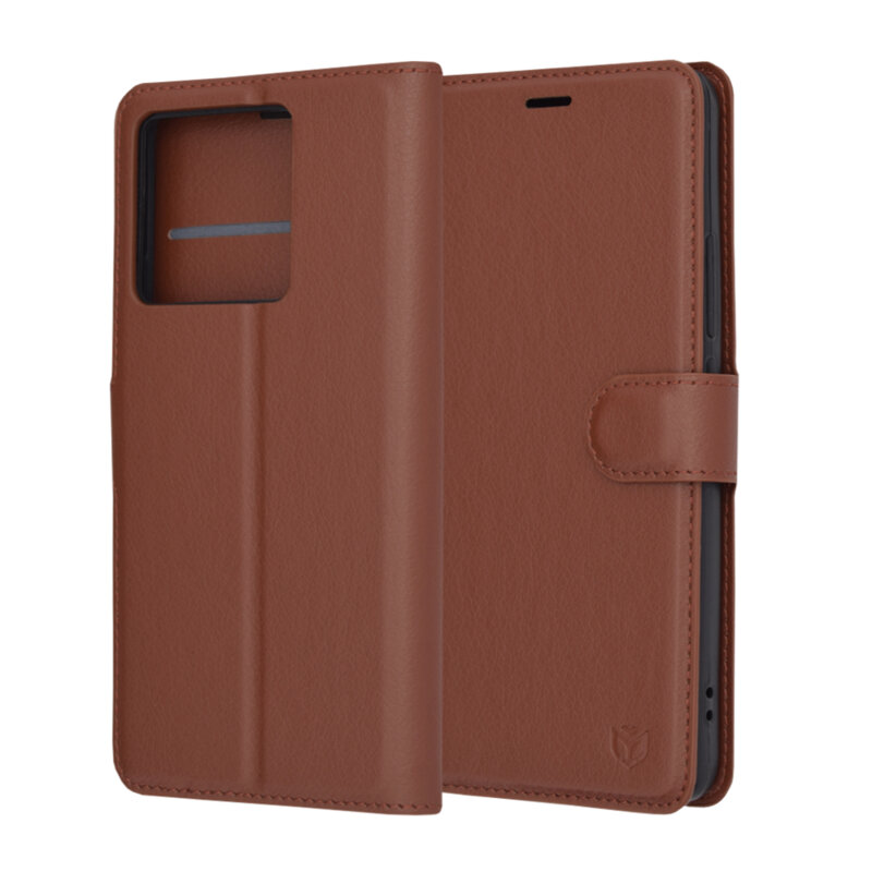 Husa Xiaomi 13T Pro Techsuit Leather Folio, maro