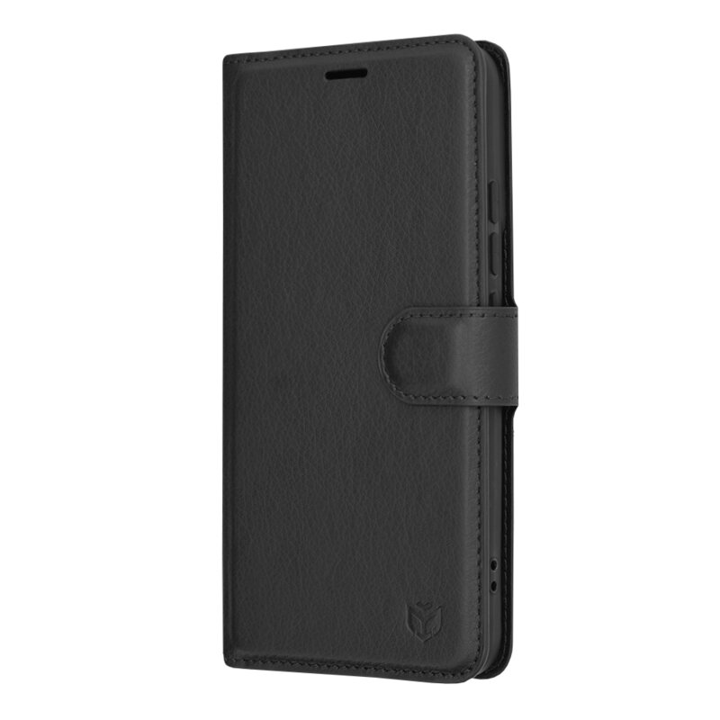 Husa Xiaomi 14 Techsuit Leather Folio, negru