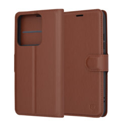 Husa Xiaomi 14 Techsuit Leather Folio, maro